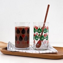 홈카페 감성 레트로 서울우유 유리컵 물잔 커플컵 집들이선물 쥬스컵 물컵, 그린