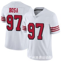 중산 공장 대외무역 Nfl 럭비복 전설 2세대 유니폼 반팔 올리브 유니폼 크로스보더 상품 공급원, 97번