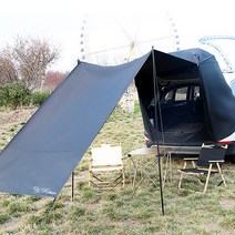 영라이즌 SUV 차량용 차박 도킹 텐트 쉘퍼 쉘터 타프 가방포함, 영라이즌 차박텐트 L 블랙에디션