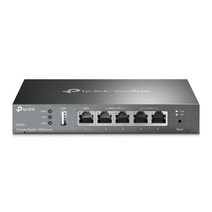 티피링크 TP-Link ER605 V2 유선 기가비트 VPN 라우터 최대 3 WAN 이더넷 포트 + 1 USB SPI 방화벽 SMB Omada SDN 통합 부하 균형 번개 보호 제, VPN Router