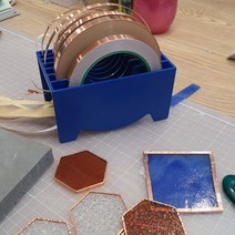 MARKET.MR_ 전도성 동테이프 10mm 전도성테이프 동박테이프 동테이프 동테잎 구리테이프, 1개