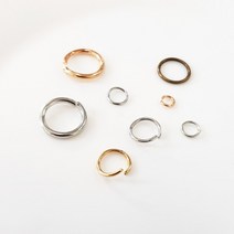 오링재료 O링 연결고리, 0.9mm, 실버