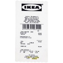 사각 IKEA 영수증 디자인 화이트 블랙 레터링 독특한 거실 매트 러그 카펫 개성 디자인 홈 패드