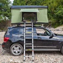 루프탑텐트 쉬운 설치 픽업 SUV 자동차 하드 쉘 루프탑 텐트 접이식 캠핑 트럭, 3.육군 녹색