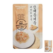 좋은마켓 간식 애견보양식 80G 삼계 북어죽 강아지파우치 반려견영양식