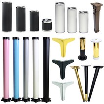 철물의민족 가구 다리 접이식 높이조절 상다리 식탁 테이블 책상 침대 받침 발통 철제 쇼파, 12. 철제 Y자 쇼파다리-골드