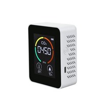 미세먼지측정기 공기질측정기 초미세먼지측정기 CO2 공기 모니터 이산화탄소 감지기 온실 창고 공기 품질 온도 습도 모니터 빠른 측정 미터, tla008001-b, TLA008001-B