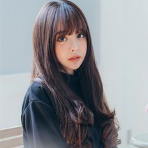 에스홀릭 u자형 오픈형 웨이브 반가발 쿠션펌, 내츄럴블랙
