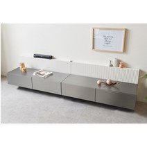 선정리 모던템바보드+메탈릭 TV다이 거실장SET(240cm) AV장 거치대 유럽풍, 02.템바카야2400_골드
