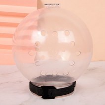 고양이 머리보호 헤드커버 물림방지 헬멧 통풍 마스크 손톱깎이 샤워 목욕 고양이용품, 투명한_3 12파운드