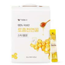 천연 벌꿀 아카시아 토종 꿀 스틱 23.5 자연산 토종꿀, 1개, 10g x 100포