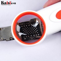 돋보기 확대경 블록렌즈휴대용 10X 돋보기 확대경 조명 led 핸드헬드 독서 도구, 한개옵션0