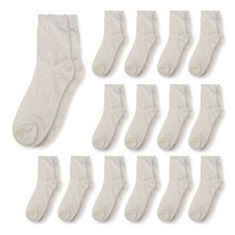 제이제이삭스 남성용 골지 중목 양말 15켤레