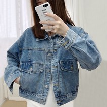 수피 잘빠진 워싱 숏 데님자켓