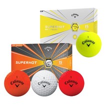 한국캘러웨이/(18)슈퍼핫 볼드 골프볼(3피스 15알), (슈퍼핫볼드-무광 레드)