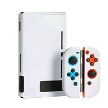 1세트 전신 스플릿 타입 스위치 OLED TPU 프로텍터 케이스 Nintendo Switch Lite 용 지문 방지 커버 가드, 한개옵션1, 01 WHITE