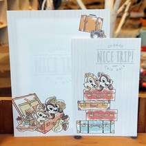 칩앤데일 편지지셋트 드라이브 여행 귀여운편지지 특별한