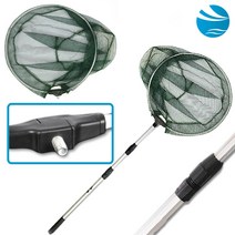 바다 뜰망 낚시뜰채 뜰채대+뜰채망 세트 묶음추 채비 민물뜰채 붕어뜰채 바다뜰망, 알루미늄 뜰채대1.5m+뜰채망 35cm