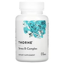 Thorne Research 스트레스 B복합체 쏜땡땡땡 비타민B군 60정 약들약 고약사 쏜리서치