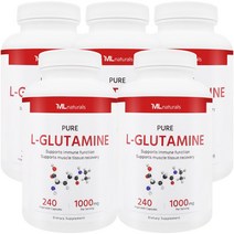 [미국번개배송] 착한명품 마이라이프 내추럴스 L-글루타민 1000mg 240정 5병