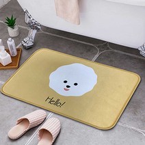 강아지 얼굴 러그 예쁜 욕실 주방 베란다 데코 매트, 주 비트정보통신 06_SUNRISECAMPING