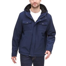 다커스 남성 빅 톨 북극 천 셰르파 스톰 재킷 헤더 그레이 소프트 쉘, XX-Large Tall, Midnight Soft Shell