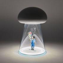 [주문제작] 우주선 하이라이트 조명 속 주인공! 커스텀 우주선 등신대 무드등 미니 등신대 제작조명