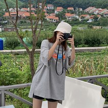 핫핑 레트로 프린팅반팔티셔츠