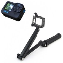 톡톡마켓 GOPRO10 호환 3WAY 마운트 셀카봉 셀카 스틱 고프로10, 진영유통 본상품선택