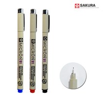 [씨엠몰-JS] 사쿠라 피그마 마이크론 01 (0.25mm) 캘리 일러스트 만화그리기, 1개, 검정