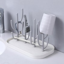 텀블러 건조대 보틀 물병 물컵 꽂이 랙 병 건조 기계 홀더 화병, 임의의 색상