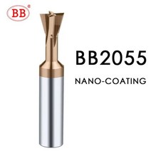밀링커터 컷터 절삭공구 BB 카바이드 도브테일 밀링 커터 CNC 공구 45 60 75 도 6mm 8mm 10mm 12mm 메탈 엔드밀용 텅스텐 스틸 가공, 30 degree, BB2055 Coated