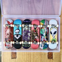 다양한 핑거보드 보관함 패키지 세트 미니 손가락 스케이트보드 장난감 키덜트, 단일사이즈, M