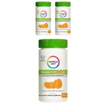 레인보우라이트 비타민 C 슬라이스 250mg 텐지 오렌지 구미, 90개입, 3개