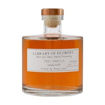 거품목욕 Library of Flowers bubble bath 거품 목욕 17fl oz 502.7ml, True Vanilla_17 Fl Oz(1팩)