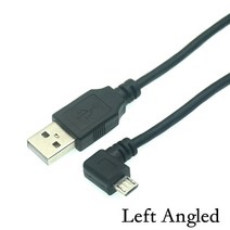 90 도 위 아래 왼쪽 오른쪽 각도 USB 마이크로 수-USB 수 데이터 고속 충전 커넥터 케이블 코드 0.25m 0.5m 1m 3m 5m, [04] Left Angled, [04] 1.5m