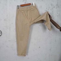 여성 카운트 좌우비조 면스판 밴딩 배기