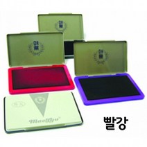 션턬필슈@매표 스탬프패드 특대 적색 1개 도장 도장밥 인주 색깔 잉크 스템프/*캐, 채룩!!, 채룩!!