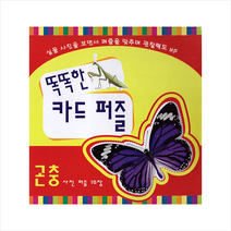 훈민출판사 똑똑한 카드 퍼즐 곤충 사진 - 10장 +미니수첩제공