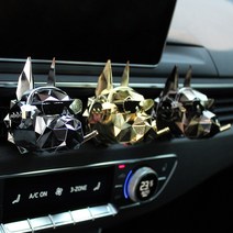 벨라독스 차량용방향제 명품 고급 디퓨저 송풍구 불독 방향제 BD-1 메탈릭 블랙 외 2종, 메탈릭블랙 x 1개, 일랑일랑