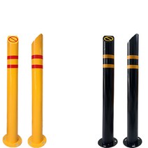 볼라드 상상 스틸 앙카형 매립형 디자인 스쿨존, 114.3파이, H1000/검정색, 그레이, 1개