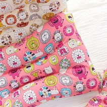 제이유니 순면베개 주니어 레오핑크