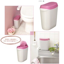 일본[이세토]/PENDEL 더스트박스 /Swing/깜찍하고 위생적인 휴지통/세련된 칼라/인테리어 용품, 블랙