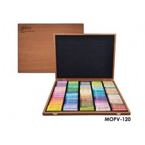 문교 소프트 오일 파스텔 목상자 MOPV-120W, 120색, 1세트