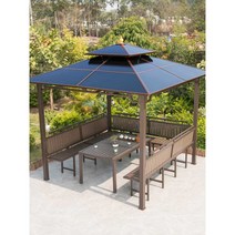 전원주택 정원 조립식 농막 정자 오두막 파고라 정자, 2.5x3.0m4기둥(8CM기둥)