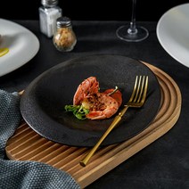 호텔 파스타 샐러드 그릇 플레이트 플레이팅 파인다이닝 레이첸바흐, 화이트-24cm