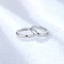 RC11SET Silver 실버 로즈골드 심플 샤인 은반지 커플링