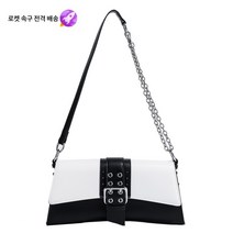 [백화점 면세점]벨트 잠금가방 여성가방 2021 PU 세련된 스퀘어 가방 한국판 심플한 체인 크로스백