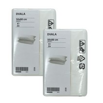 이케아 베개커버 드발라 50x80cm 2입 화이트 2개