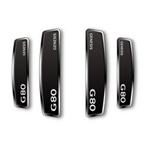 문콕방지 블랙 쉴드 엠블럼 도어가드 3세대 제네시스G80, 윈지커머스_단일옵션, 1세트